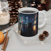 Tower Bridge, Retro Glamour, London Mug,  Enthusiast Gift, Coffee Cup, Retro, Unique, Mug, Glamour, Retro, Woman, Car,  London,