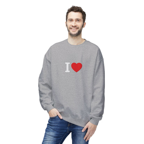 I  Minimal Heart Crewneck Sweatshirt Valentine's Day