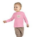 Transformation Pastel Butterfly Graphic Kids Shirt  —Toddler Long Sleeve Tee
