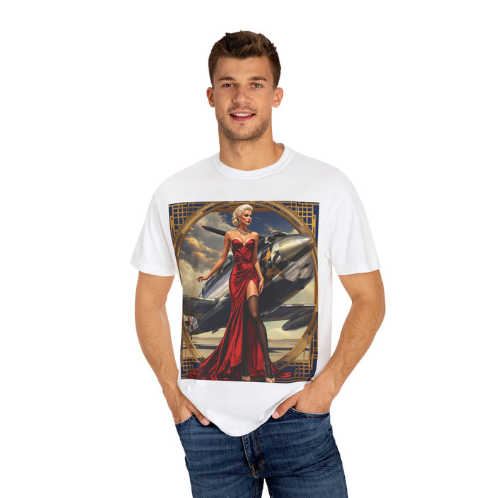 Vintage Glamour T-Shirt, Retro Fashion Tee, Stylish Casual Wear, Gift for Him, Trendy T-Shirt for Events
