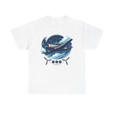 Close-up of the Vintage Airplane Graphic Tee showcasing the detailed retro pilot plane illustration.