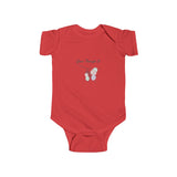 Infant Bodysuit "Grow Through It" Pastel Butterfly Baby Onesie