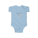 Infant Bodysuit "Grow Through It" Pastel Butterfly Baby Onesie