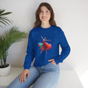 Stylish Dance Silhouette Crewneck Sweatshirt on a model, perfect for casual outings and dance rehearsals.