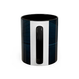 Elegant Cityscape Coffee Mug - 11oz featured in an elegant table setting.