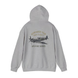 Glimpse of the Spitfire Series Hoodie speaking to aviation nostalgia and warmth, great for collectors of aviation stories.