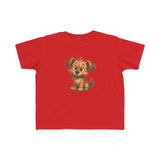 Cute Puppy Toddler T-Shirt styled for a joyful toddler, perfect for any occasion.