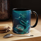 Mermaid Shell Accent Coffee Mug – Ocean Fantasy 11/15oz US