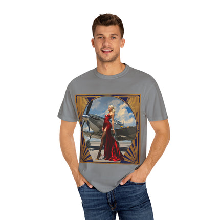 Vintage Glamour T-Shirt, Retro Fashion Tee, Stylish Casual Wear, Gift for Him, Trendy T-Shirt for Events
