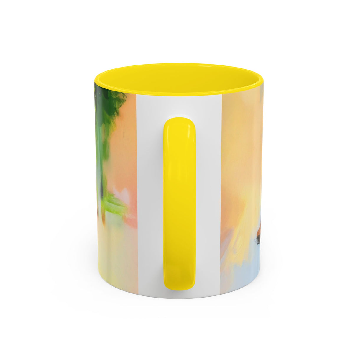 Artistic Red Dress Accent Coffee Mug - 11oz elegantly designed, perfect for art enthusiasts