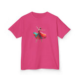 Kids Dance T-Shirt — Colorful Ballerina Graphic Tee featuring vibrant art for young pirouette lovers.