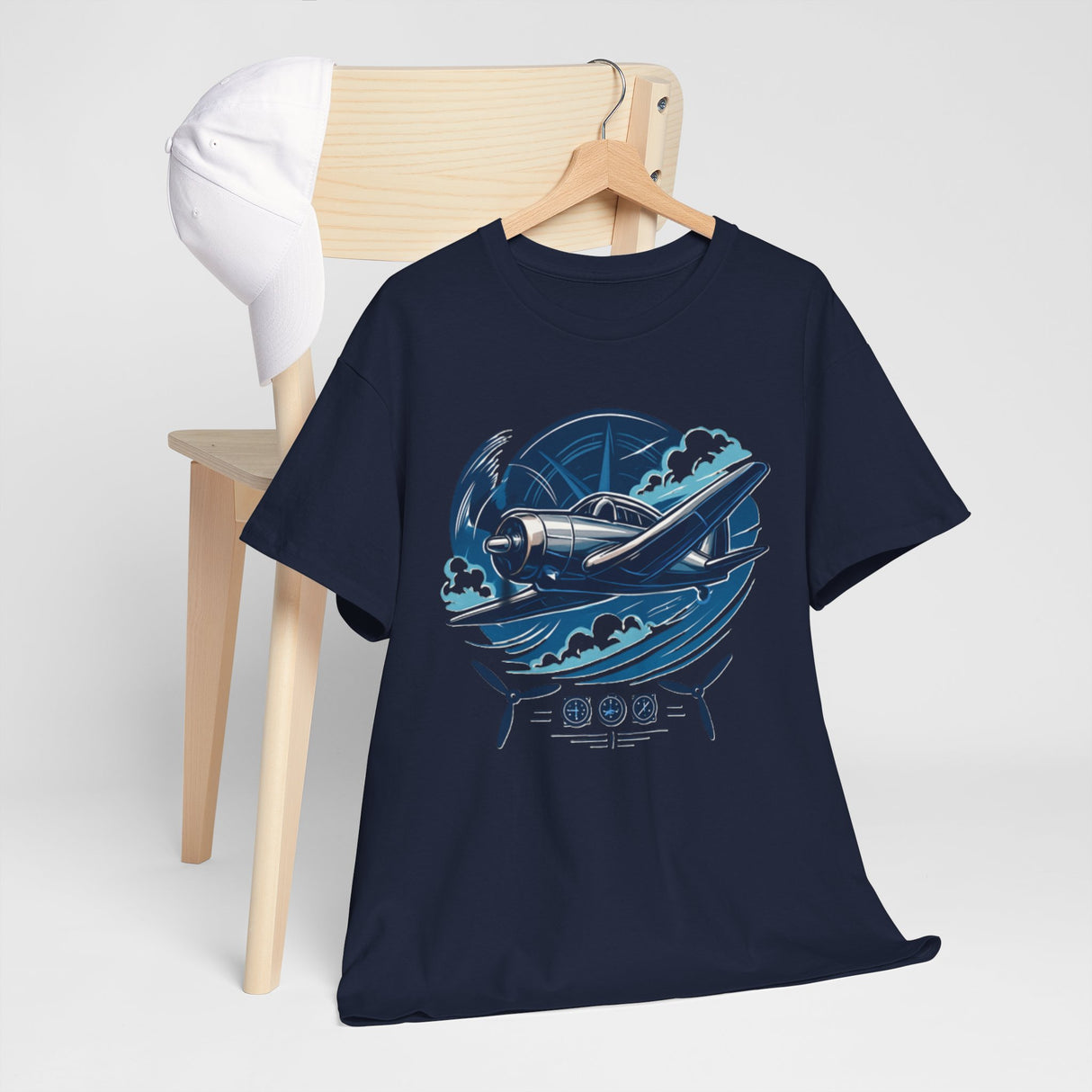 The Vintage Airplane Graphic Tee as a trendy choice for airplane lovers and casual wear.