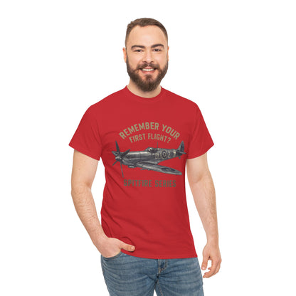 The Spitfire Series T-Shirt depicted in a social setting, bringing history to life.