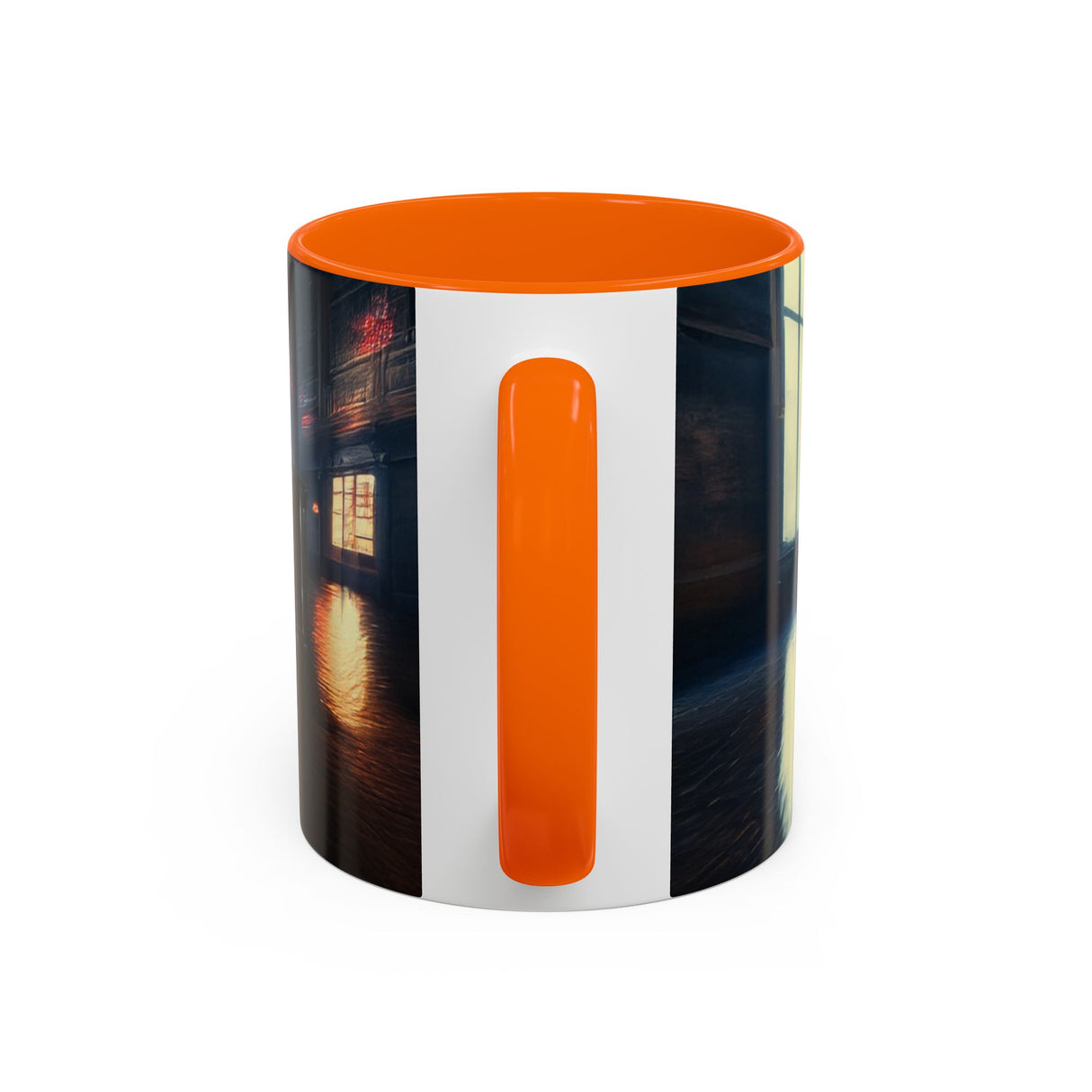 Elegant Urban Nightlife Coffee Mug enhancing a book club gathering with style and color.
