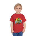 Wave Roar Toddler Tee — Dino Surf Beach Graphic Shirt