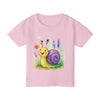 Cute Snail Toddler T-Shirt, Kids Apparel, Baby Shower Gift, Garden Party Outfit, Playful Shirt