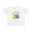 Cute Snail Toddler T-Shirt - Fun and Colorful Jersey Tee for Kids with a tear-away label.