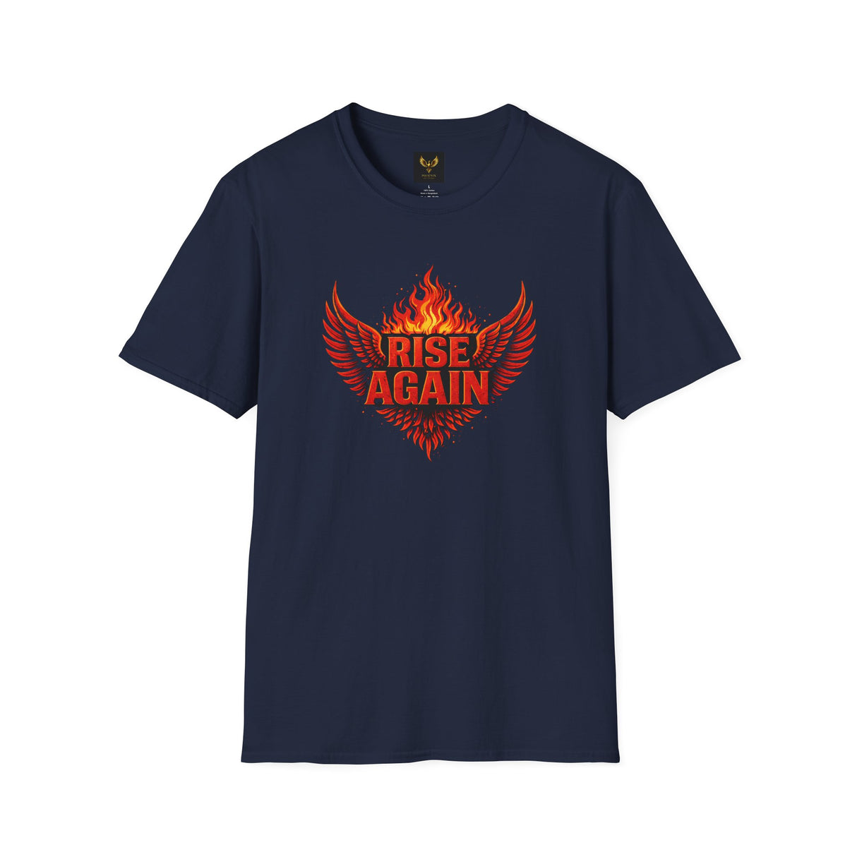 Rise Again Phoenix T-Shirt — Flaming Wings Graphic Tee