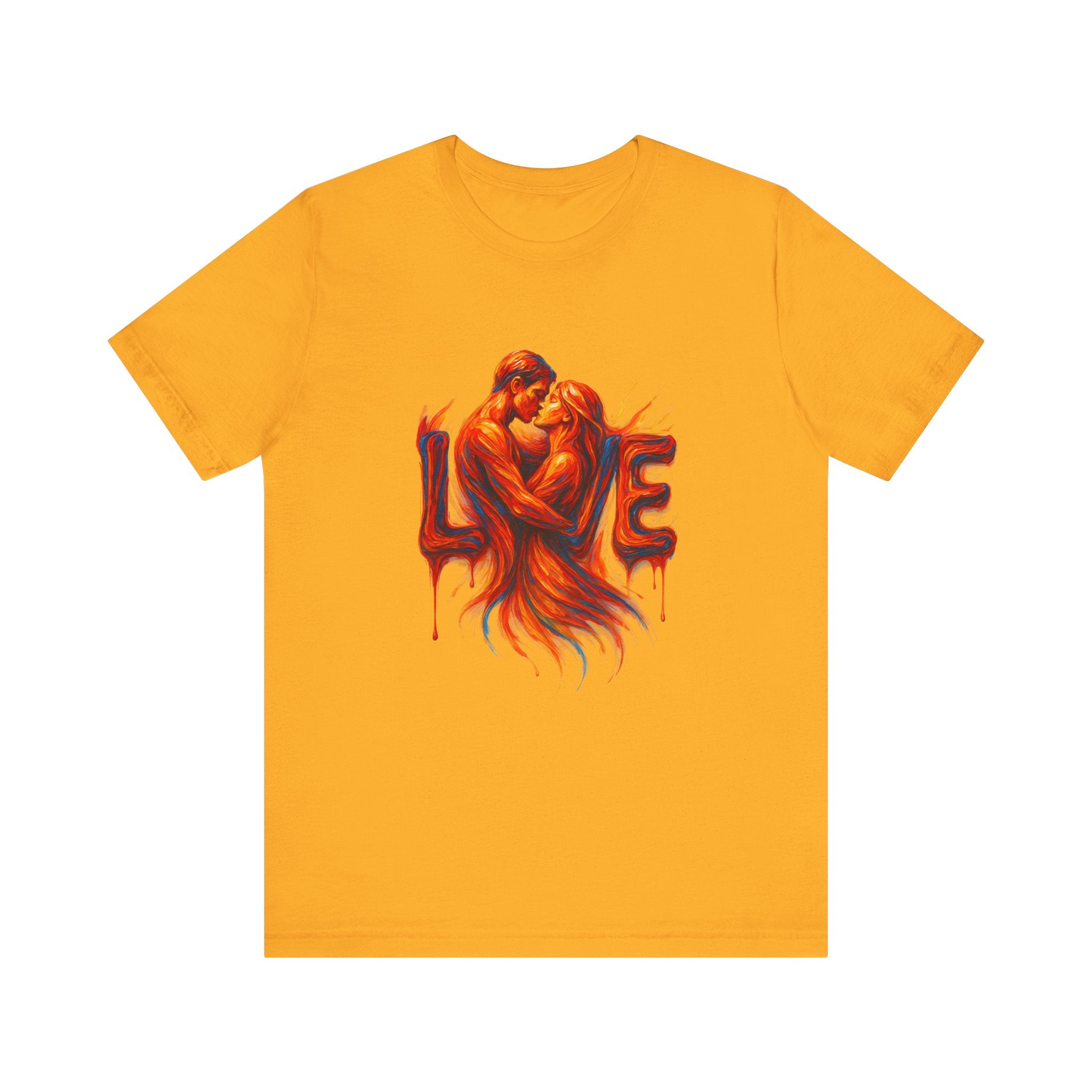 Love Embrace T-Shirt For Him, Romantic Tee, Gift for Couples, Valentine's Day Apparel, Cute Love Shirt, Sweetheart Gift