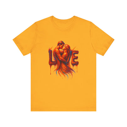 Love Embrace T-Shirt For Him, Romantic Tee, Gift for Couples, Valentine's Day Apparel, Cute Love Shirt, Sweetheart Gift