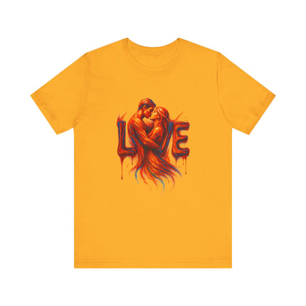Love Embrace T-Shirt For Him, Romantic Tee, Gift for Couples, Valentine's Day Apparel, Cute Love Shirt, Sweetheart Gift