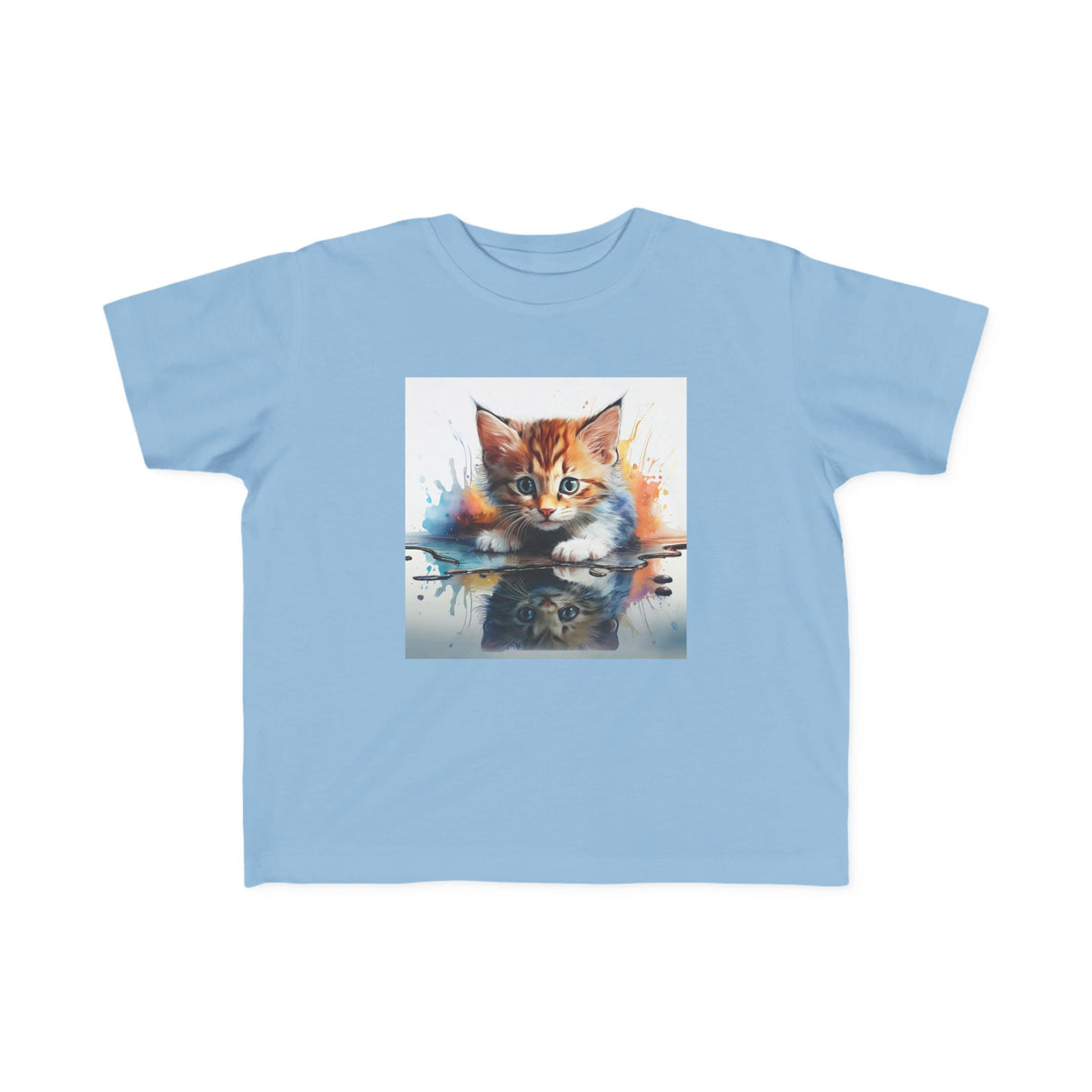Soft and breathable fabric of the Whimsical Cat Art Toddler Tee Kids' Clothing, ideal for playdates and cozy days at home.