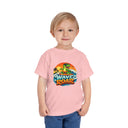 Wave Roar Toddler Tee — Dino Surf Beach Graphic Shirt