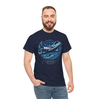 Product display of the Vintage Airplane Graphic Tee, capturing its nostalgic aesthetic.