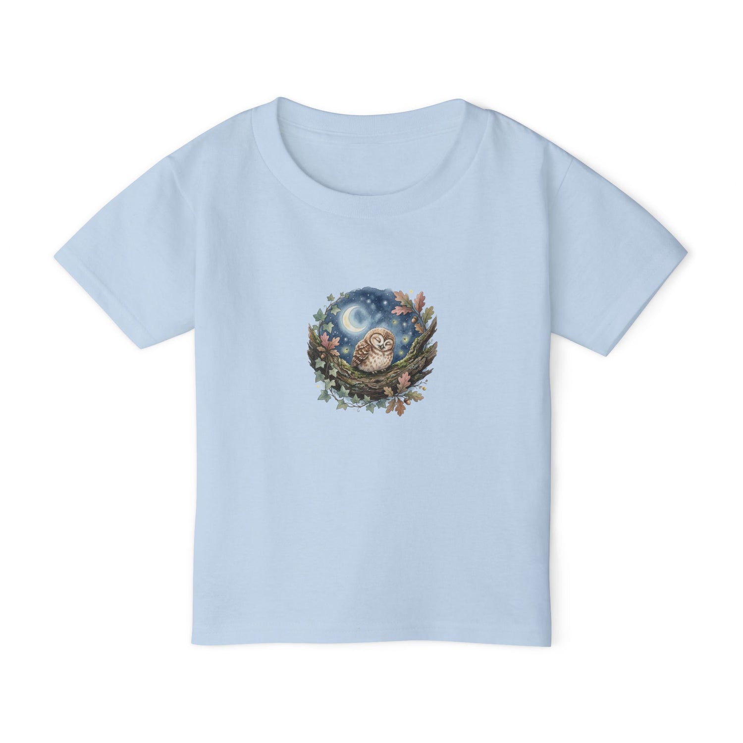 Sleepy Owl Toddler Tee — Woodland Toddler Shirt