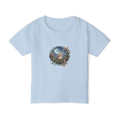 Sleepy Owl Toddler Tee — Woodland Toddler Shirt