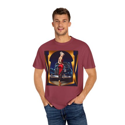 Model wearing Stylish Glamour T-Shirt, demonstrating its versatile style and fit.