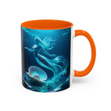 Mermaid Shell Accent Coffee Mug – Ocean Fantasy 11/15oz US
