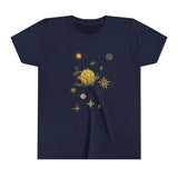 Children enjoying outdoor play wearing the Celestial Compass Youth Tee.