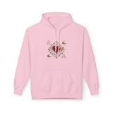 Ace of Hearts Decorative Hoodie displayed with emphasis on the cozy fabric and playful design.