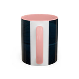 Elegant Cityscape Coffee Mug - 11oz creating a classy vibe in a dining setup.