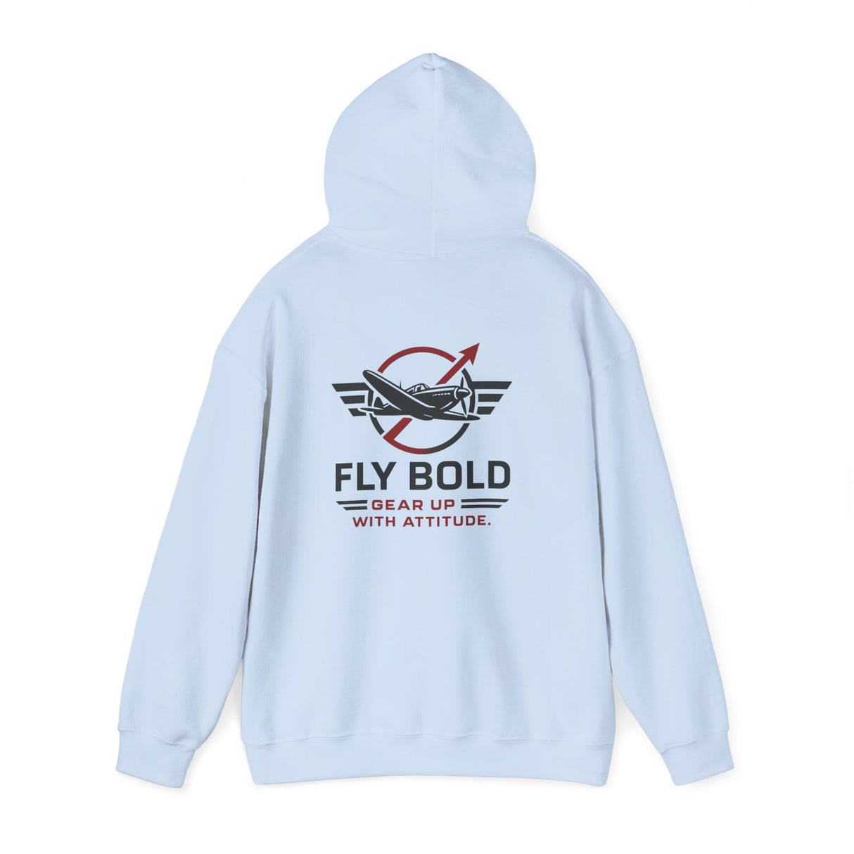 Detail shot of Fly Bold Hoodie fabric texture, emphasizing warmth and comfort.