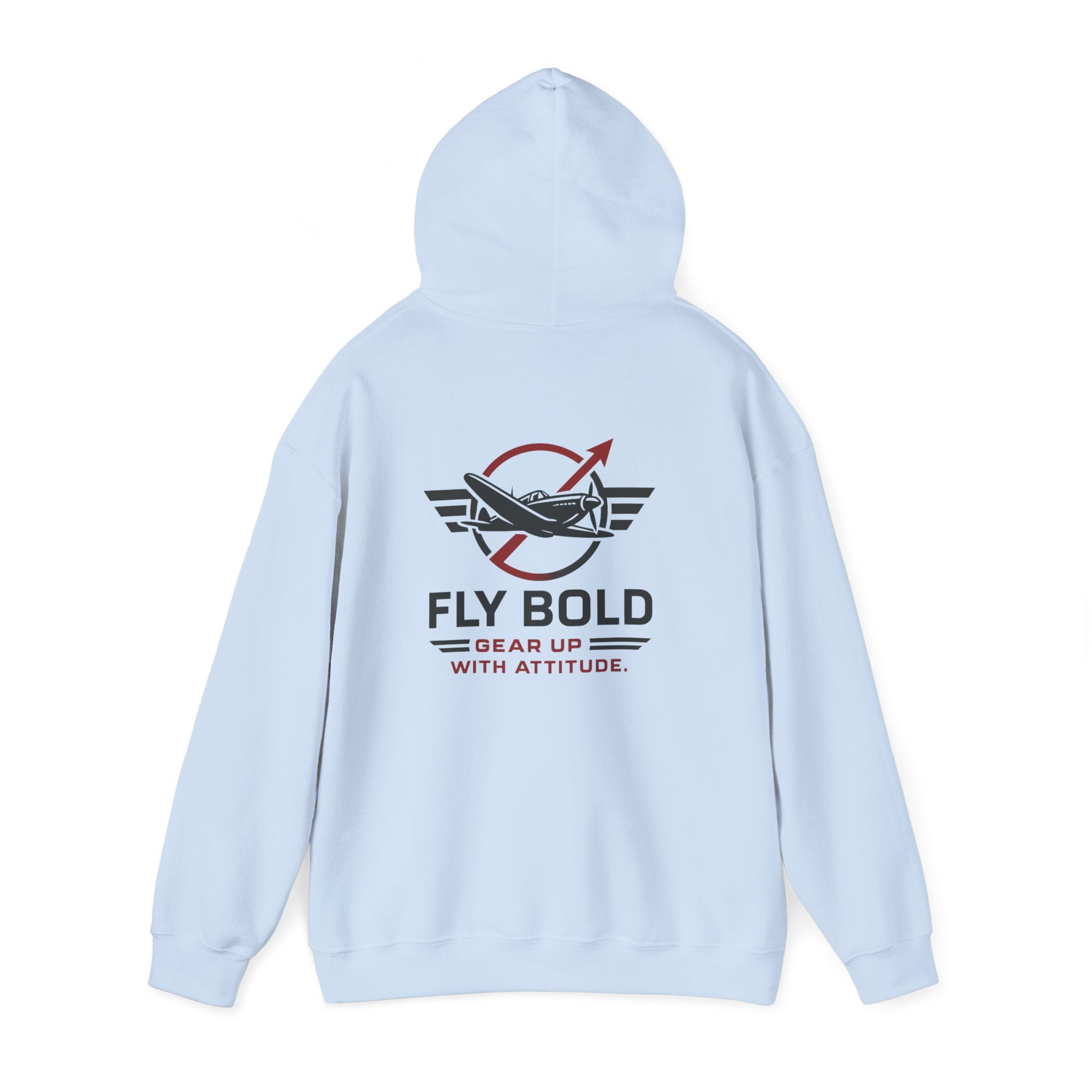 Detail shot of Fly Bold Hoodie fabric texture, emphasizing warmth and comfort.