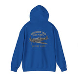 Spitfire Series Hoodie modeled outdoors, emphasizing its versatile style for aviation lovers.