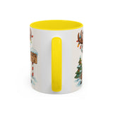 Charming Christmas Reindeer Coffee Mug alongside holiday treats, just right for festive occasions.