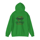 Casual look of Fly Bold Hoodie, an essential for any aviation enthusiast.