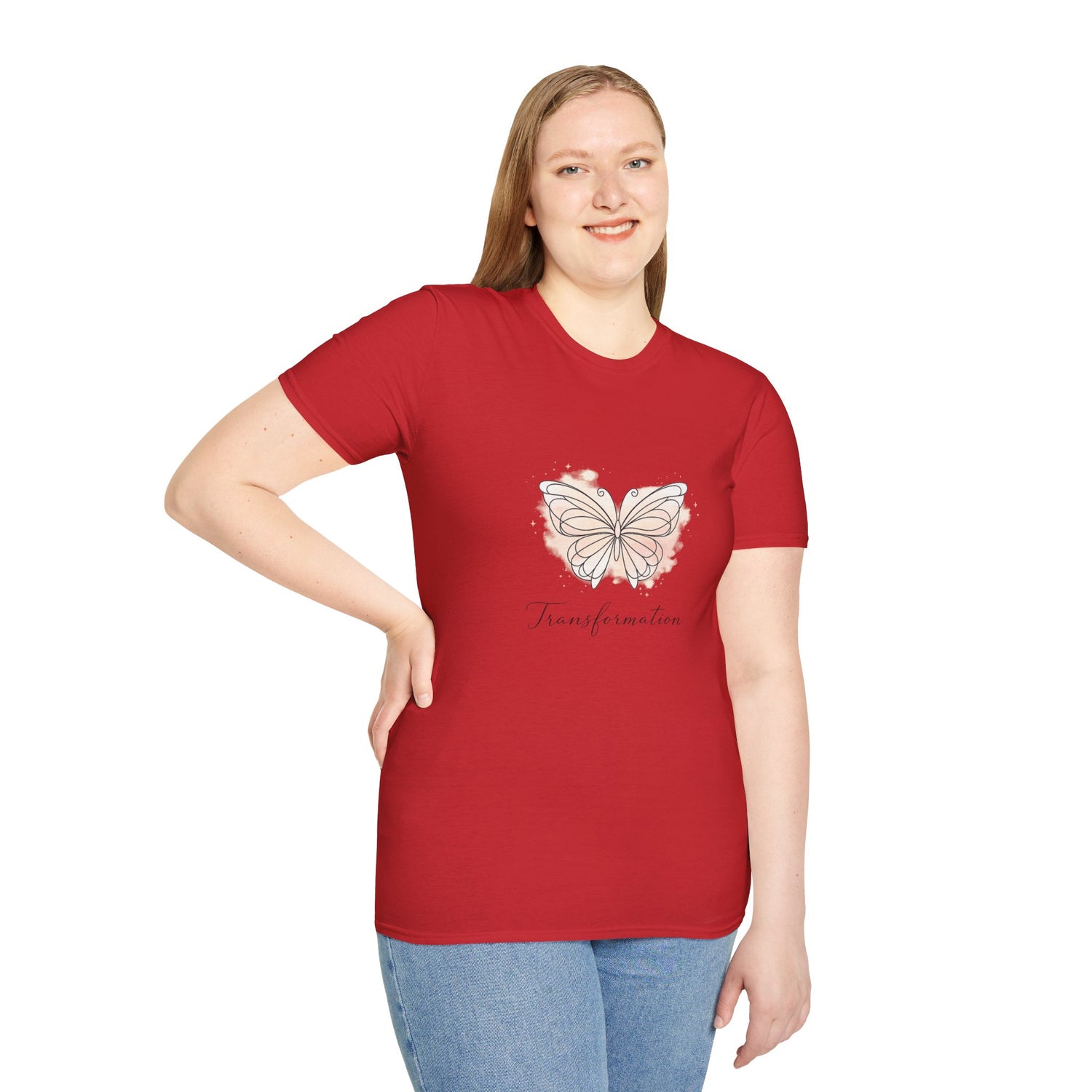 Transformation Pastel Butterfly Graphic Stylish T-Shirt