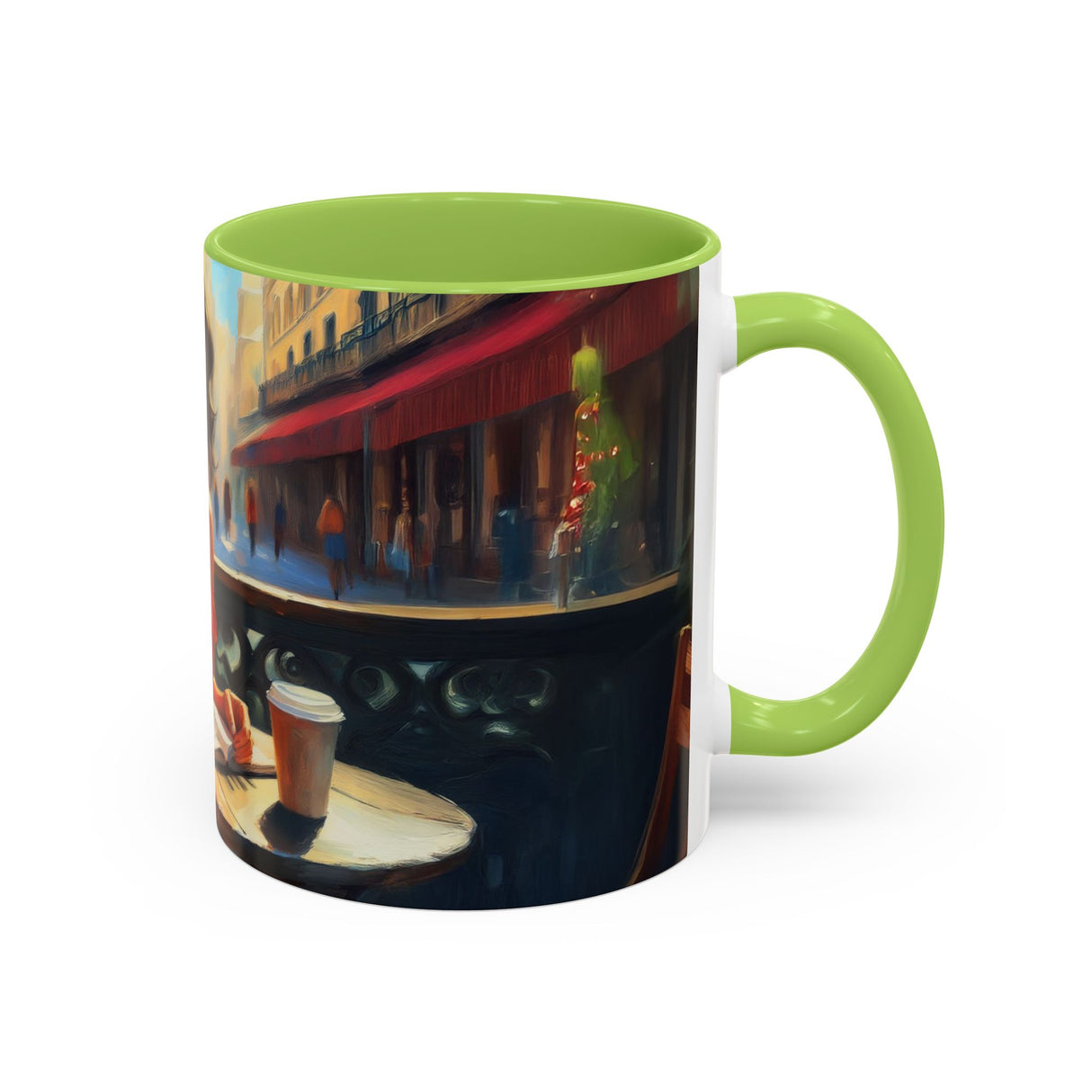 Minimalist setup showcasing the Parisian Dream Coffee Mug - 11oz as a focal point.