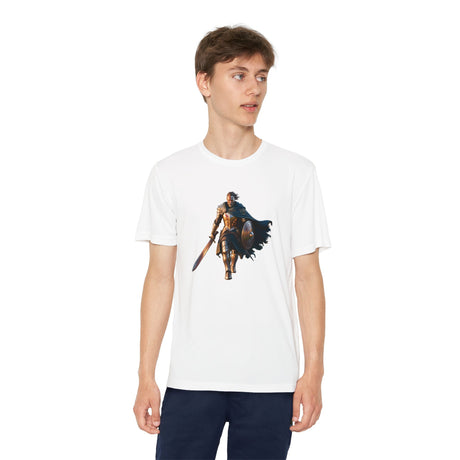 Youth Warrior Tee — Medieval Knight Sword Graphic Shirt for Kids US