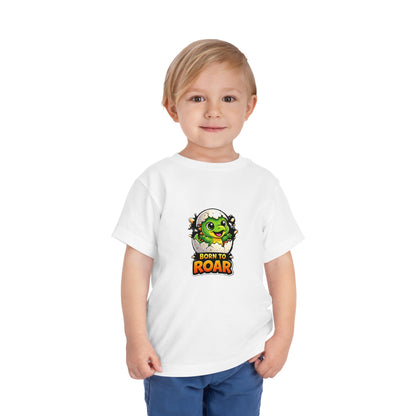  Born to Roar Cute Dino Graphic Kids Tee