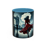 Elegant Cityscape Coffee Mug - 11oz with cityscape artwork, ideal for coffee lovers.