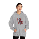 The Love Kiss Hoodie featuring a double-lined hood and color-matched drawcord for style and comfort.