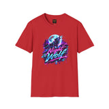 Night Wolf T-Shirt — Retro Neon Wolf Graphic Tee