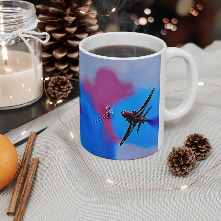 Red Arrows Mug - Perfect Gift for Pilots, Aviation Lovers, Air Force Veterans, Coffee Lovers, Birthday, and Father's Day