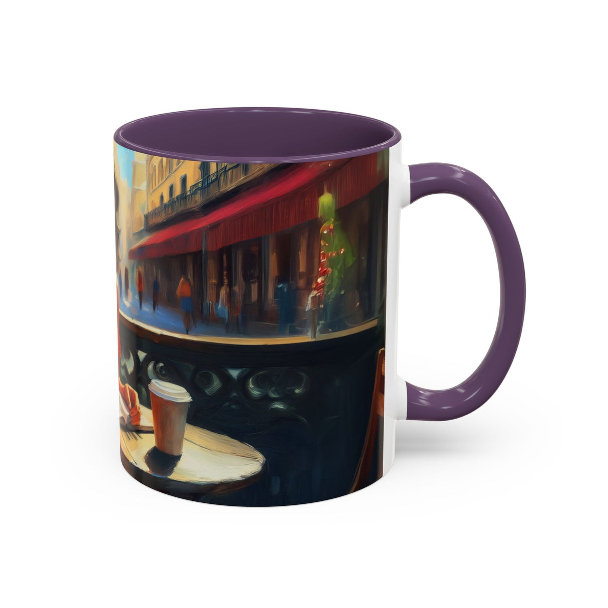 Parisian Dream Coffee Mug - 11oz with a happy face indicating the joy it brings.