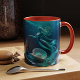 Mermaid Shell Accent Coffee Mug – Ocean Fantasy 11/15oz US